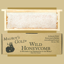 Load image into Gallery viewer, MalfroysGold750gWildHoneycombYellowBox
