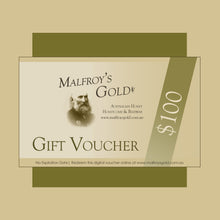 Load image into Gallery viewer, Malfroy's Gold Gift Voucher | $100
