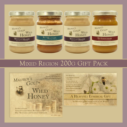 MalfroysGold200gWildHoneyMixedX4CG