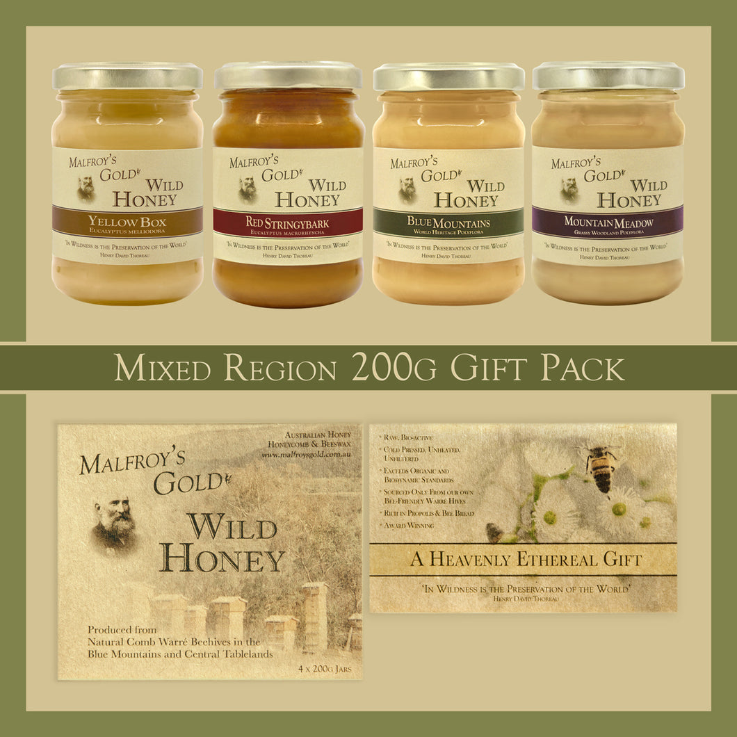 Wild Honey 200g 4 Jar Gift Pack