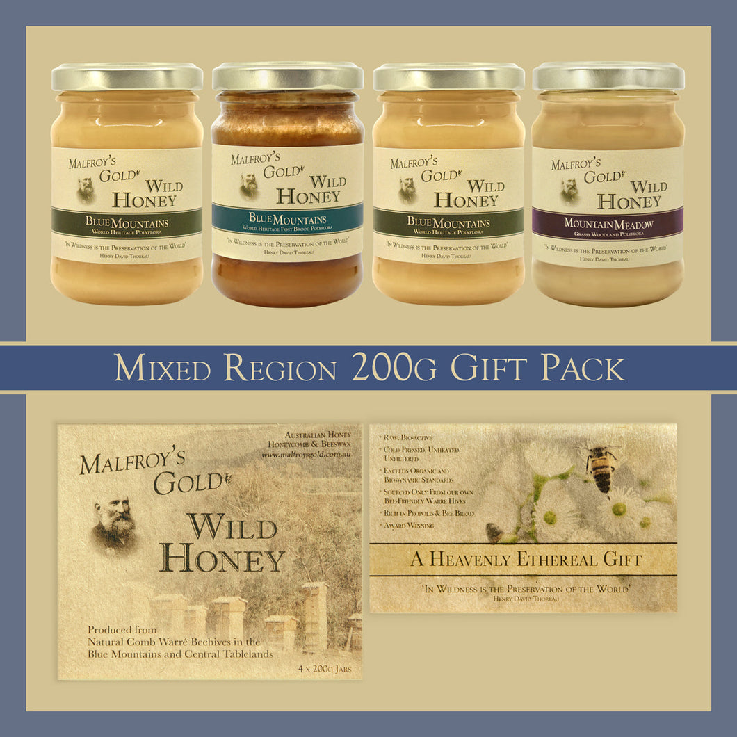MalfroysGold200gWildHoneyMixedX4XG