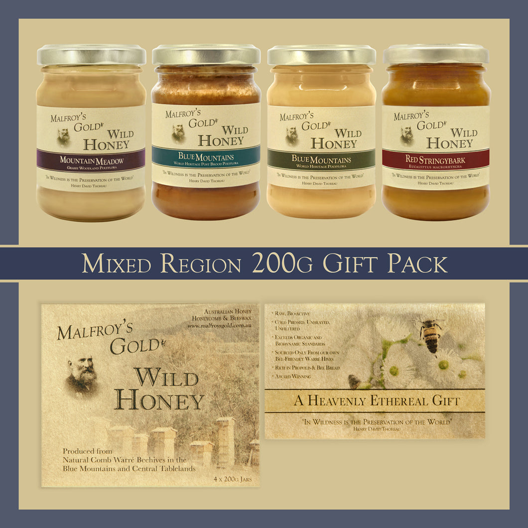 Wild Honey 200g 4 Jar Gift Pack